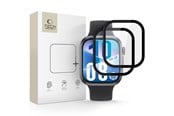 Mobiltelefontillbehör-Skyddsfilm - Tech-Protect Glass Flex+ 2-pack Hybrid Glass for Huawei Watch Fit 4 - Black - 5906302319060