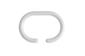 Badrumstillbehör - Croydex C-shaped shower curtain rings - White - 12 pcs. - AK142122