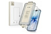 Mobiltelefontillbehör-Skyddsfilm - Tech-Protect Quick Set+ 2-pack Tempered Glass for iPhone 17 - Black - 5906302319336