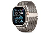 Smartwatch - Accessories - Tech-Protect Milano Strap for Apple Watch 6 / 7 / 8 / 9 / 10 / SE / Ultra 1 / 2 (44 / 45 / 46 / 49 MM) - Titanium - 5906302370634