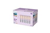 Glödlampor - Philips LED-glödlampa P45 4,3W/827 (40W) Clear 6-pack E14 - 929001890494