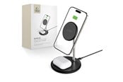Mobile - Adapters & Chargers - Tech-Protect QI15W-A39 2in1 MagSafe Charging Station - Black - 5906302372218