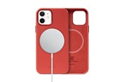 Mobile - Covers & Cases - CRONG Essential Cover Magnetic - iPhone 12 / iPhone 12 Pro MagSafe Leather Case - Red - CRG-ESSM-IP1261-RED