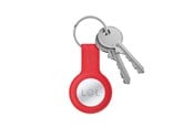 Mobile - Covers & Cases - CRONG Silicone Case with Key Ring – Protective keychain case for Apple AirTag 1/2 - red - CRG-ATS-RED