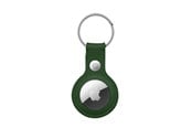 Mobile - Covers & Cases - CRONG Leather Case with Key Ring – Protective leather case with key ring for Apple AirTag 1/2 - green - CRG-ATL-OLV