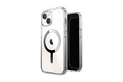 Mobile - Covers & Cases - Speck Presidio Perfect-Clear MagSafe - iPhone 17e / 16e / 15 / 14 / 13 Case - Clear / Chrome Finish / Serene Silver - 150553-3240
