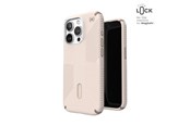 Mobile - Covers & Cases - Speck Presidio2 Grip ClickLock & Magsafe - iPhone 15 Pro Case - Bleached Bone / Heirloom Gold / Hazel Brown - 150447-3214
