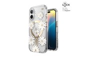 Mobile - Covers & Cases - Speck Presidio Lux ClickLock & MagSafe - iPhone 16 Case - Sunshine Daisies / Clear / Gold - 150745-3257