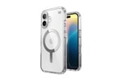 Mobile - Covers & Cases - Speck Presidio Perfect-Clear MagSafe - iPhone 16 Case - Clear / Chrome Finish / Serene Silver - 150757-3240