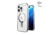 Mobile - Covers & Cases - Speck Presidio Perfect-Clear ClickLock & MagSafe - iPhone 16 Pro Case - Clear / Chrome Finish / Serene Silver - 150703-3199