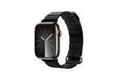 Smartwatch - Accessories - CRONG Eclipse - Magnetic Leather Apple Watch Band 44/45/46/49 mm - Black - CRG-44ECL-BLK