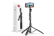 Andra mobiltillbehör - CRONG SelfieGo Ultra – Aluminum Bluetooth Selfie Stick Tripod - Black - CRGSGU1BLK