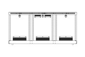 Väggfäste, AV-Möbel - Middle Atlantic C5 Series Credenza mounting component - for AV rack - off white - Max - recommended for - C5-VENT3-OW