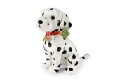 Plush - Rappa - Plush realistic Dalmatian dog mascot with collar sitting 30 cm Eco-Friendly - 260320