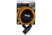 Cykeltillbehör - Dunlop - Spiral keyed bicycle lock 65 cm - orange - 871125208264_ORANGE
