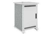 Väggfäste, AV-Möbel - Middle Atlantic Forum cart - designer white silver grey - TAA Compliant - Max 136 kg - recommended for - FMR-1227D8WS