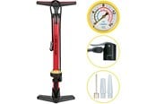 Cykeltillbehör - Dunlop - Floor pump for bikes balls mattresses with pressure gauge - Red - 871125257377