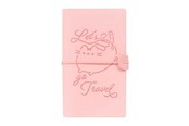Skriv- och ritverktyg - Pusheen – Leather Travel Notebook B6 - Pink - CTBV007