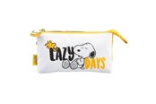 Skriv- och ritverktyg - Snoopy - 3-compartment pencil case from the Lazy Days collection - MARE0284
