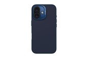 Mobile - Covers & Cases - Decoded AntiMicrobial Silicone Backcover for iPhone 16 Blue Print (Navy) - D25IPO16BCS9BT