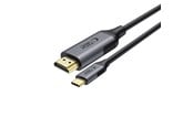 Displaykabel - Tech-Protect UltraBoost USB-C / HDMI 60Hz 180cm Cable - Black - 5906302321773