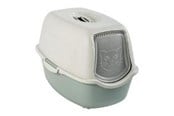 Katter - rotho Bailey Hooded litter box Green, White - 4004505092