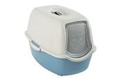 Katter - rotho Bailey Hooded litter box Blue, White - 4004506161