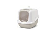 Katter - Savic Nestor Jumbo White - Coffee - covered cat litter box - 5411388020095
