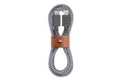 USB-kabel - Native Union Belt Cable - Lightning cable - Lightning / USB - 1.2 m - BELT-KV-CL-CS-BK-2