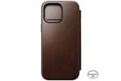 Mobile - Covers & Cases - Nomad Modern Leather Folio - iPhone 16 Pro Max | Rustic Brown | Horween - NM01386285