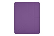 Tablet - Covers & Cases - Pomologic - BookFold Clear w/Pencil for iPad Pro 11 M4/M5 Clear/Purple - POM-PENCLOCP11-205