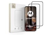 Mobiltelefontillbehör-Skyddsfilm - Tech-Protect Glass Fit+ 2-Pack Tempered Glass for Motorola Moto G67 / G77 - Black - 5906302323241