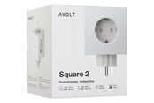 Switch-enheter - AVOLT Square 2 Socket extender with 30W Dual USBC Gotland Gray - SQ2-EUFC30-WMGG