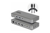 Dockning - StarTech.com Startech - docking station - USB4 / Thunderbolt 4 / Thunderbolt 5 - 2 x DP - 1GbE 2.5GbE - 208UE-USB4-DOCK