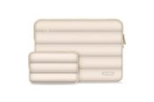 Väskor - Tech-Protect Puffy Laptop Bag 13-14 - Beige - 5906302375264