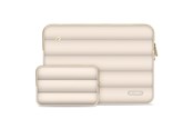 Väskor - Tech-Protect Puffy Laptop Bag 15-16 - Beige - 5906302375295