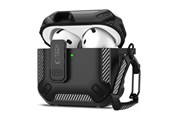 Mobile - Covers & Cases - Tech-Protect Carbonox Case for AirPods 4 - Black - 5906302380312