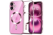 Mobile - Covers & Cases - Tech-Protect MagFlex MagSafe Case for iPhone 16 - Clear / Pink - 5906302380978