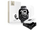 Mobiltelefontillbehör-Skyddsfilm - Tech-Protect  Supreme Set 2-pack Hydrogel Film for Apple Watch 10 46 mm - Transparent - 5906302380305