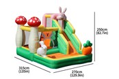 Utomhuslek - Doctor Dolphin Rabbit hoppborg inkl. 450 watt fläkt - 72095