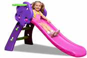 Utomhuslek - Elite Toys Kids Zone Rutschkana purple med basketkorg 130cm - 6951146