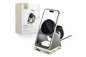 Mobile - Adapters & Chargers - Tech-Protect QI15W-A43 3in1 Wireless Charger with MagSafe for Apple Devices - Black - 5906302380183