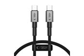 USB-kabel - Tech-Protect UltraBoost USB-C DNA PD60W/3A Cable 25 cm - Grey - 5906302380756