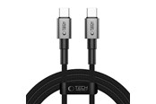 USB-kabel - Tech-Protect UltraBoost DNA USB-C PD60W/3A 100 cm Cable - Grey - 5906302380787