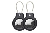 Mobile - Covers & Cases - Tech-Protect Rough Vein 2-pack Case for Apple AirTag - Black - 5906302360727