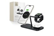 Mobile - Adapters & Chargers - Tech-Protect QI15W-A45 3in1 Wireless Charger with MagSafe for Apple Devices - Black - 5906302375608