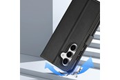Mobile - Covers & Cases - Dux Ducis Lava Leather Case for Samsung Galaxy S25+ with Detachable Magnetic Wallet - Black - 6971824162240