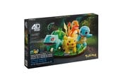 Pusselspel - Pokemon 4D Build Pokémon First Starters 28 cm 4D Puzzles - 29970/6079044