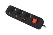 Strömkabel (extern) - Lanberg - power strip - with circuit breaker - 2500 watt - PS1-03F-0150-BK