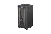 Rack chassis - Lanberg FF01 series V2 - rack - 600 x 600 flat pack with glass door LCD - 24U - FF01-6624-12BL